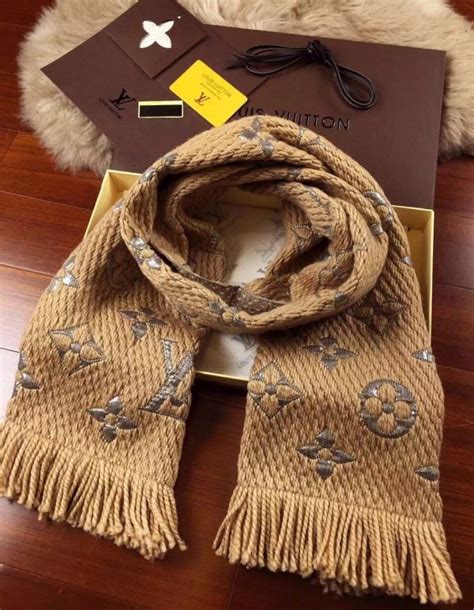 louis vuitton logomania scarf fake|louis vuitton wool cashmere scarf.